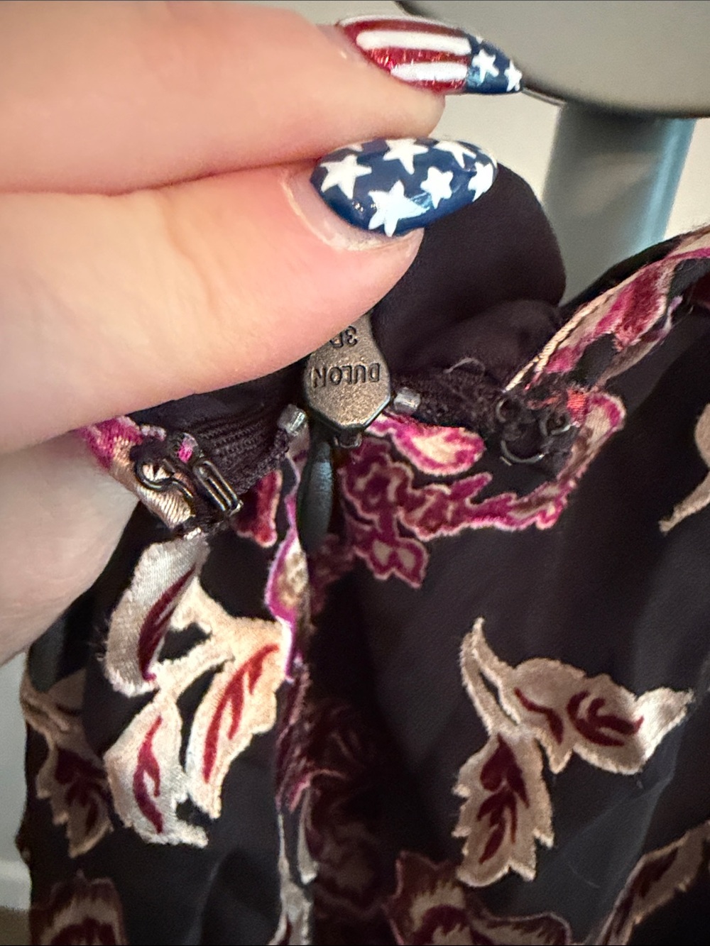 White House Black Market Black Silk Burnout Floral Halter Neck Top - Picture 7 of 13
